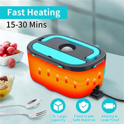 CHARMDOO Electric Lunch Box Food Warmer Heater Heated 